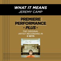 What It Means (High Key-Premiere Performance Plus w/o Background Vocals) - Jeremy Camp